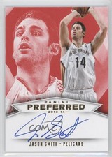 2013-14 Panini Preferred Panini Signatures Red 38/99 Jason Smith #595 Auto 0c2