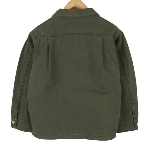 SCOTCH & SODA Men's Jacket M Dark Green Button-Up Oversized Unisex Lightweight image 4
