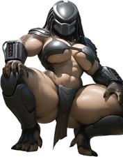 Female Yautja Jungle Vinyl Car Decal Sticker 7" Weatherproof