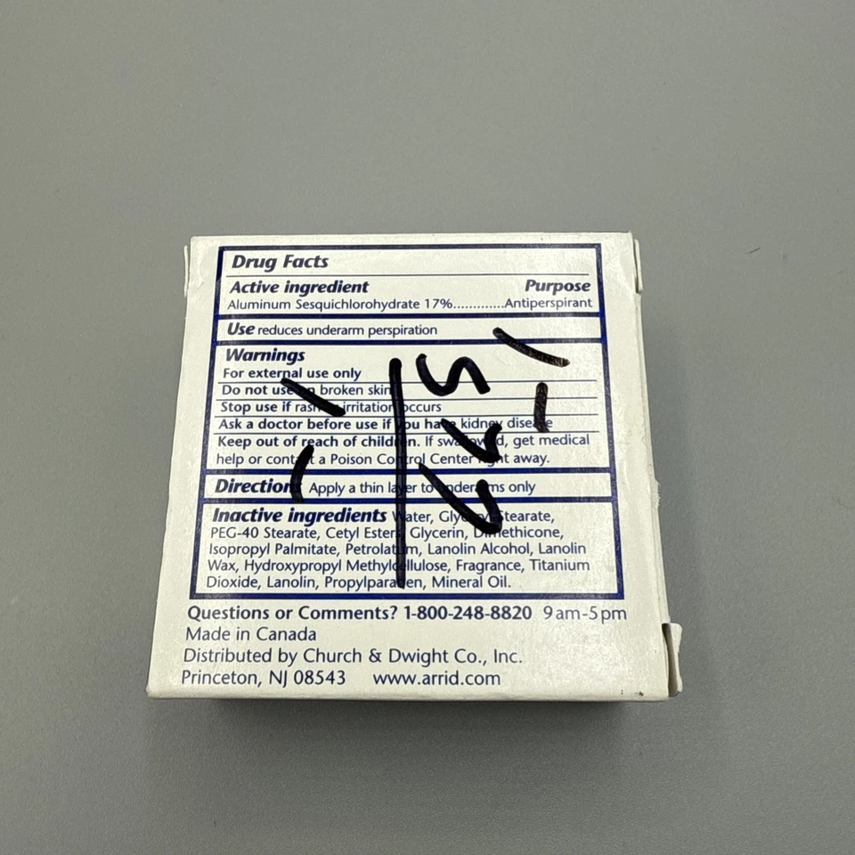 Arrid Extra Dry Anti-Perspirant & Deodorant Cream 1oz NOT DRIED OUT - Image 4 of 4