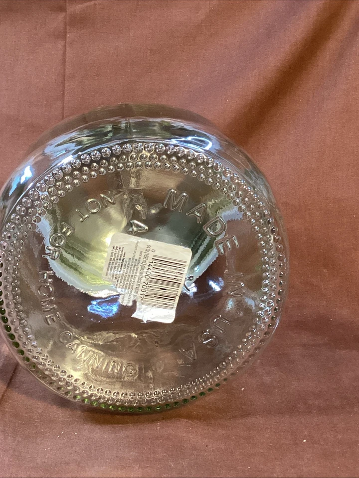 Bola boca ancha transparente 1/2 galón 64 oz tarro de conservas de albañil-bote de grapas de cocina Foto 3 de 4