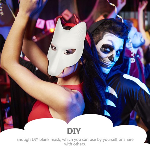 2 PCS Diy- Bulk- Für Kinder Halloween Fuchs Gesichtssatz Mann Weiße - Bild 10 von 12