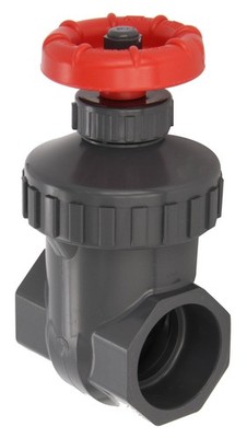 Spears PVC Gate Valve, Non-Rising Stem, Buna-N O-Ring, 2'' Socket