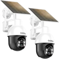 Solar Camera Security Outdoor - Security Cameras Wireless Outdoor with 360° P...