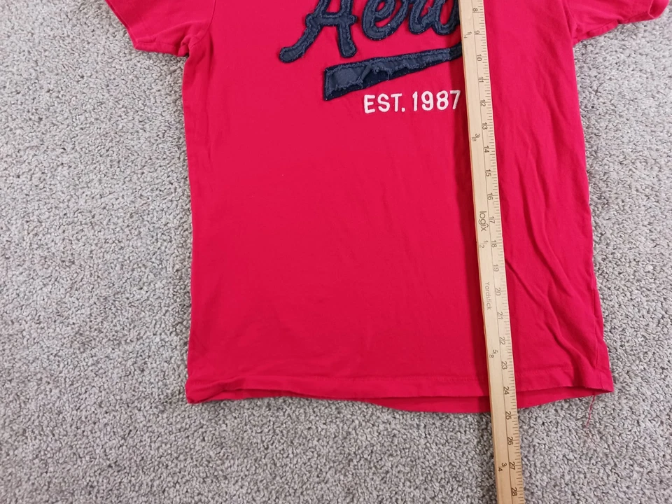Aeropostale Small Boys Short Sleeve T-Shirt Red Cotton Crew Neck - Image 3 of 4
