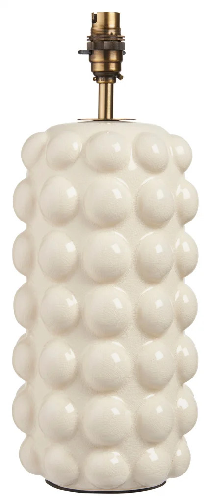 Lamp Base White Bobble Table Light Vintage Only Endon 111252