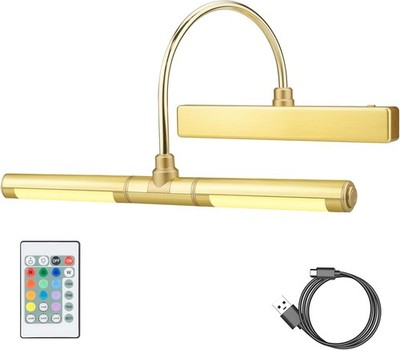 Bilderleuchte Drahtlos LED Drehbar Fernbedienung Timer 180 Sch