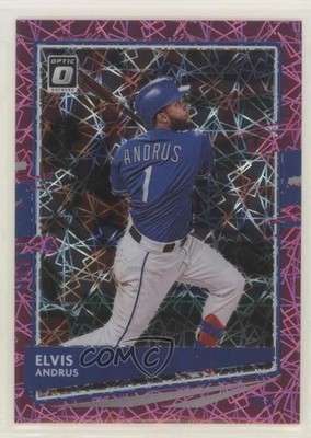 2020 Panini Donruss Optic Pink Velocity Prizm 155/199 Elvis Andrus #156 4l3