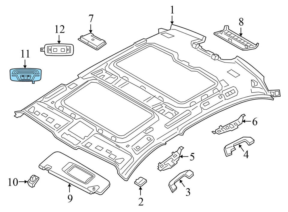 BMW 428I XDRIVE 2014-2016 - luz de tocador/maquillaje 9397852 Foto 3 de 4