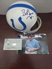 BERT JONES SIGNED BALTIMORE COLTS MINI HELMET  THROWBACK w/COA