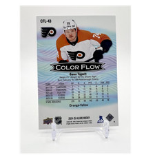 Upper Deck Allure Color Flow Owen Tippett #CFL-43 Orange-Yellow Flyers 2024-25