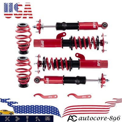BFO Adjustable Coilover Suspension Shock Kit For BMW 3-Series E46 1998-2006