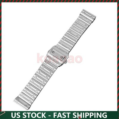 23MM WATCH BAND FOR 38MM CARTIER SANTOS 100 XL WSSA0018 BRACELET STAINLESS STEEL