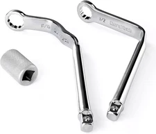 DURATECH Pro Distributor Clamp Wrench Set SAE 1/2" & 9/16" 12-Point 2 Piece