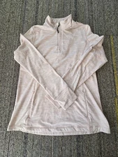 Kyodan Women's  1/4 Zip Pullover Jacket Pink, Size XL, Thumbholes