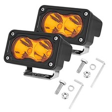 Amber LED Pods 2PCS 3inch Amber 40W Fog Light Spot 3inch-spot light yellow