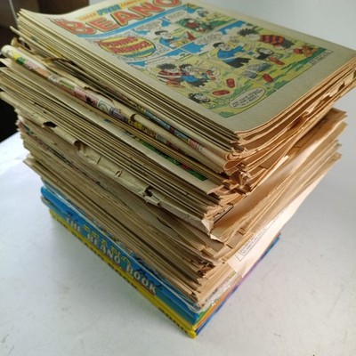 Beano & Dandy Late 1980s Comics  Bundle - Vintage over 100 Copies 