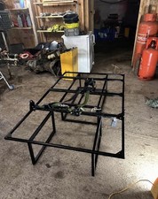 Rock and Roll Folding Bed Seat Frame with Seatbelts In Black Used Vw Camper Bus