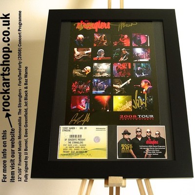 The Stranglers FULLY SIGNED JJ BURNEL +JET BLACK +DAVE GREENFIELD +BAZ WARNE