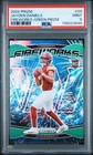 2024 PANINI PRIZM FIREWORKS GREEN PRIZM #24 JAYDEN DANIELS ROOKIE RC PSA 9
