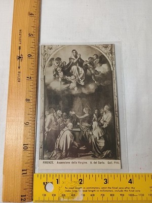 P6 Vintage Postcard Print Featuring Assumption of the Birgin by Andrea Del Sarto