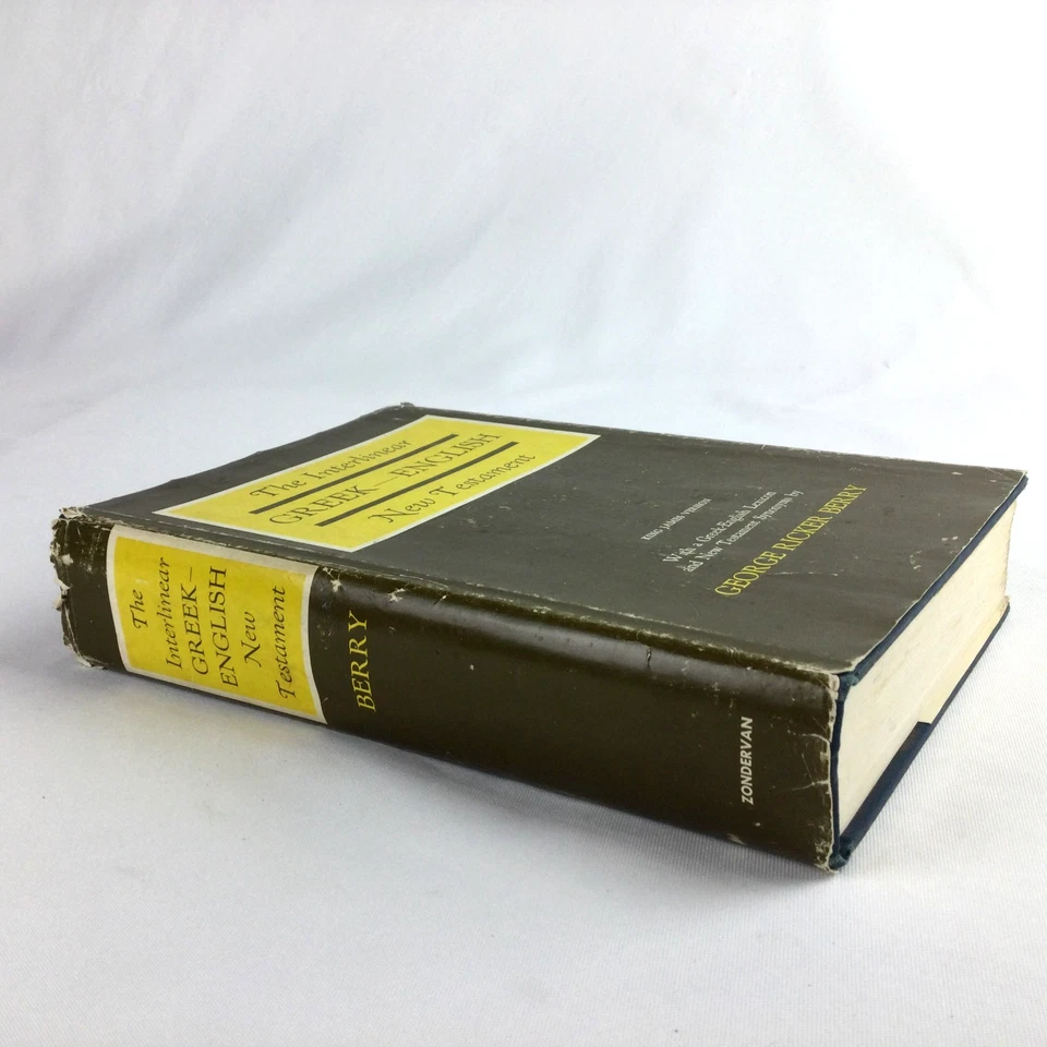 INTERLINEAR GREEK-ENGLISH NEW TESTAMENT by George R Berry 1976 HC/DJ Lexicon KJV - Image 4 of 4