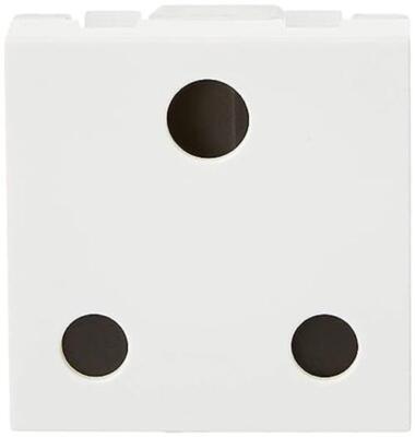 Schneider Electric Unica Pure-20A 3 Pin Socket, White (Pack of 10) + Free Ship