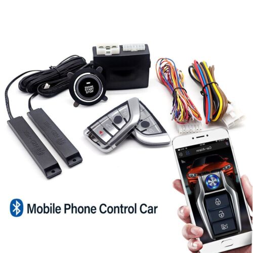 PKE Keyless Entry Engine Start Alarm System Push Button Remote Start Stop Kits - Picture 3 of 9