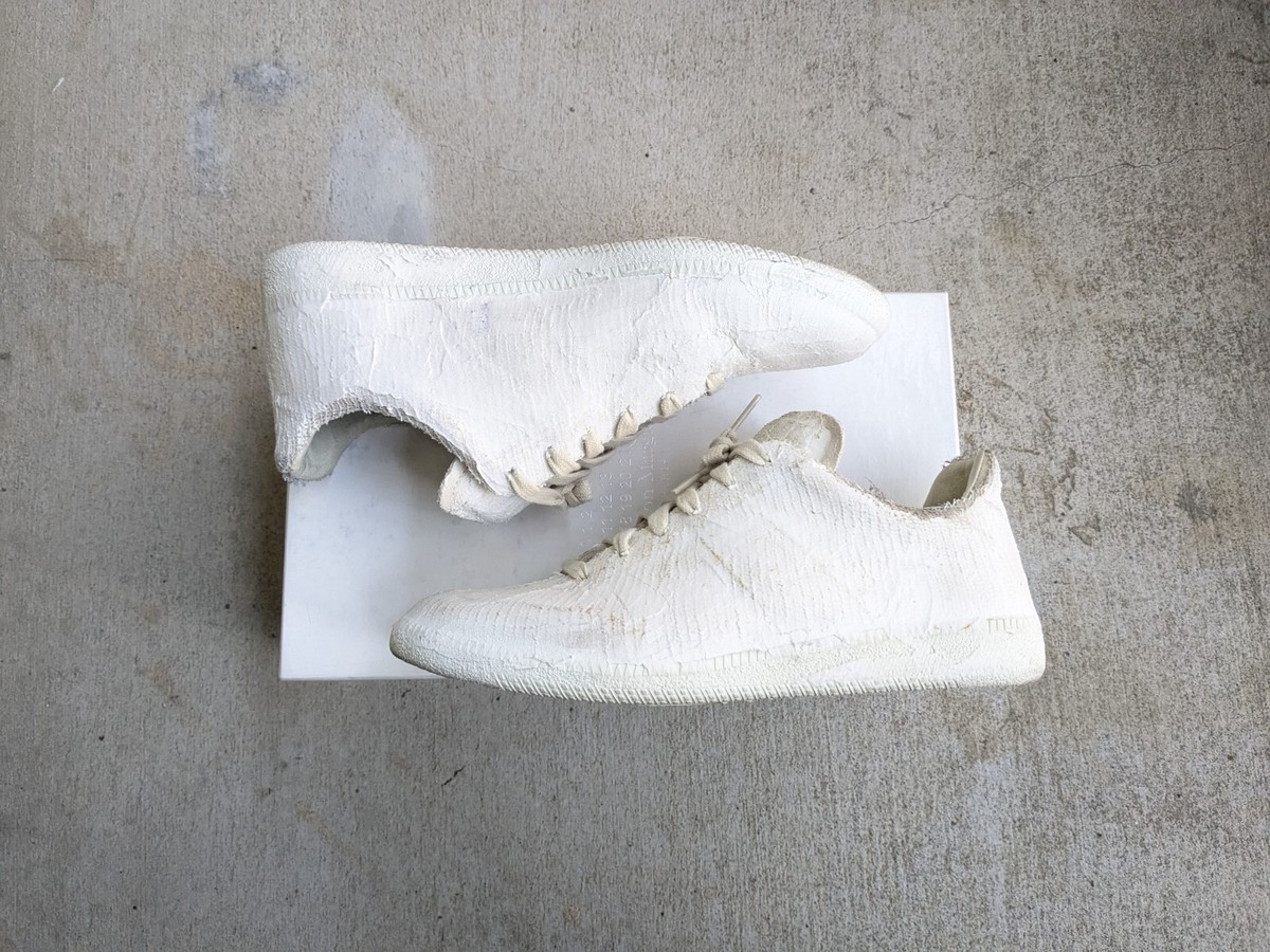 Maison Margiela GAT Sneakers White Paper Mache Men 7 40 Maison Margiela GAT Sneakers White Paper Mache Men 7 40