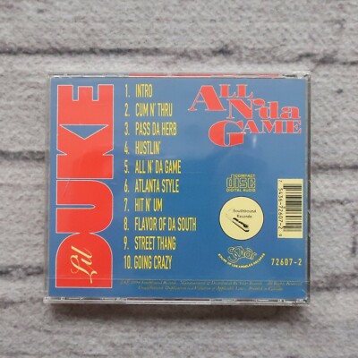 Rare New Lil Duke All N Da Game CD 1994 Vtg Gangster Rap | eBay