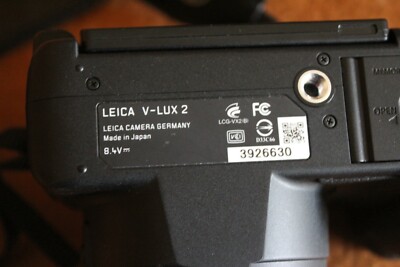 Leica V- LUX 2 Digital Camera Black Optical Zoom | eBay