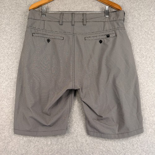 Trunks Multi Functional Shorts Mens 34x9.5 White Black Check Stretch - Picture 6 of 11
