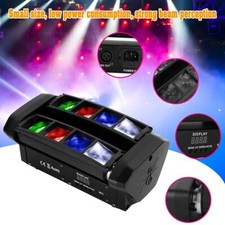 8 LED Spider Moving Head Beam Laser Stage Lighting RGBW DMX Disco Party DJ Light