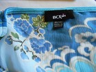Girls Cute Fun Blue White Lined Top Shirt Blouse Floral Print Sz XL 16 School — photo 6