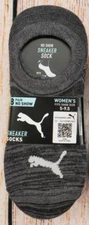 Women's Puma Sneaker Socks No Show, 5-9.5 Shoe Size, 8 Pairs