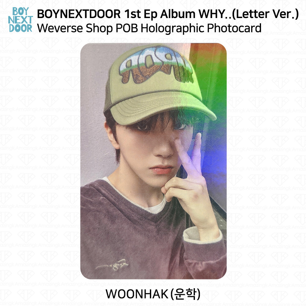 タレントカード BOYNEXTDOOR WHY shopee COMPLETE POB BOYNEXTDOOR 1st Ep Album WHY.. Weverse Shop POB Photocard