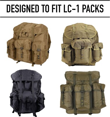 Black Alice Pack Frame with Olive Drab Straps & Kidney Pad