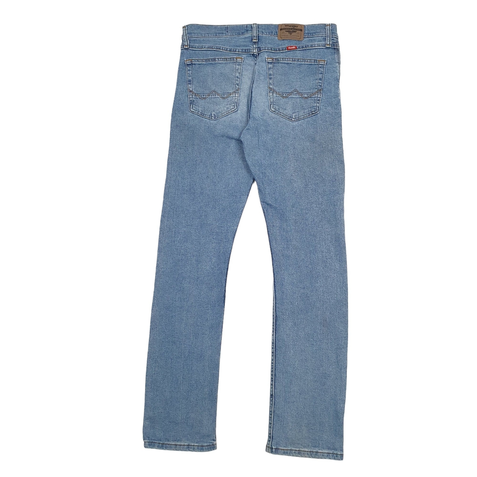 WRANGLER Slim Jeans Straight Fit Blue Denim Trousers Mens W30 L32 image 4