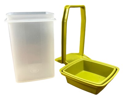 Vintage Tupperware Pick-a-Deli 3 Piece Pickle Keeper Large Vintage Tupperware Pick-a-Deli 3 Piece Pickle Keeper Large
