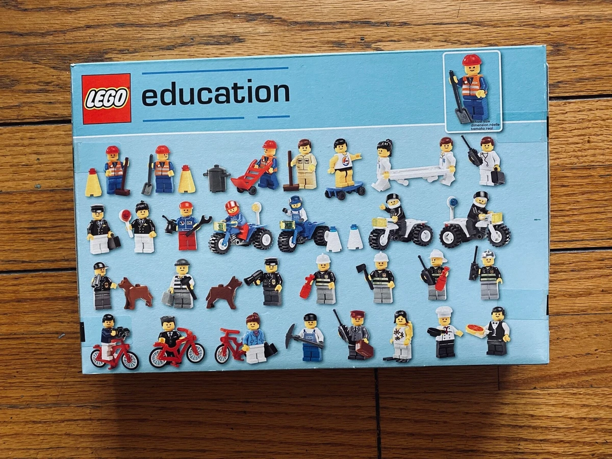 Korn Kontrakt Ubrugelig NEW* Lego Education 9247 COMMUNITY WORKERS Minifig Bicycle Nurse Dog Robber  | eBay