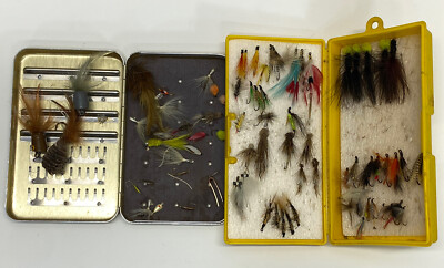 Lot De Mouches Pêche à La Mouche Vintage – East Coast Michigan – Montées Main