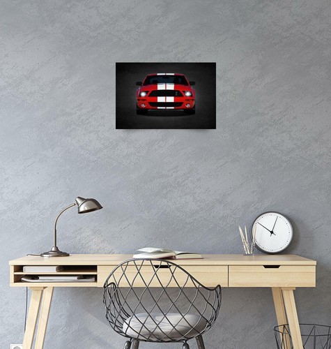 Affiche - Mustang Shelby GT500 Minimal Moderne Performance Car Art, 3 Tailles - Photo 3 sur 21