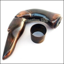 Antique Style Solid Brass Horse Head Handle For Walking Stick Canes Shaft Gift