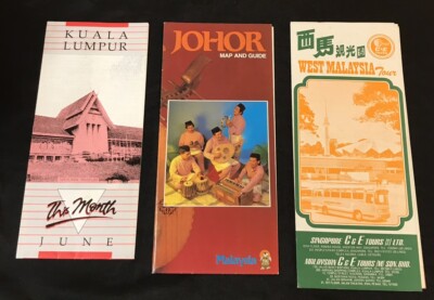 1980's MALAYSIA scenery travel brochure x 8 | eBay