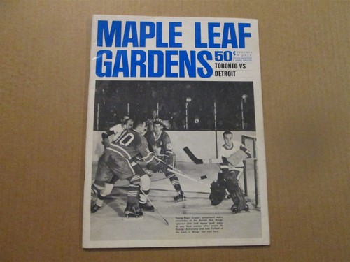 Programme Et Tickets Hockey 1964 Maple Leaf Gardens - Signé Johnny Bower, Vintage
