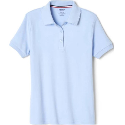 French Toast Girls' 2-Pack Short Sleeve Interlock Polo - School Uniform