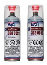 SprayMax 3680033, 2K Epoxy Rust-Cure Primer, Gray, Aerosol (2 Pack)