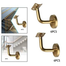 6x Hand Rail Brackets for Stairs Shopping Mall Staircase Banister Support