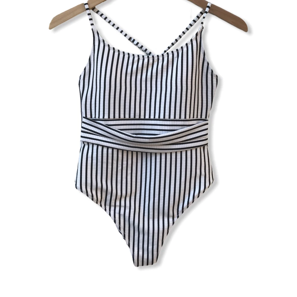 Shade Shore Striped One Piece Swimsuit