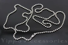 30 Inch Military Spec Stainless Steel Army Dog Tag 2.4mm Ball Chain Lot